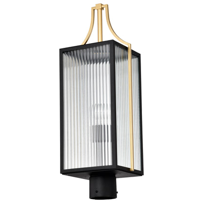 Nuvo 60-8504 Holden, Outdoor Post Lantern, Gold and Black Finish