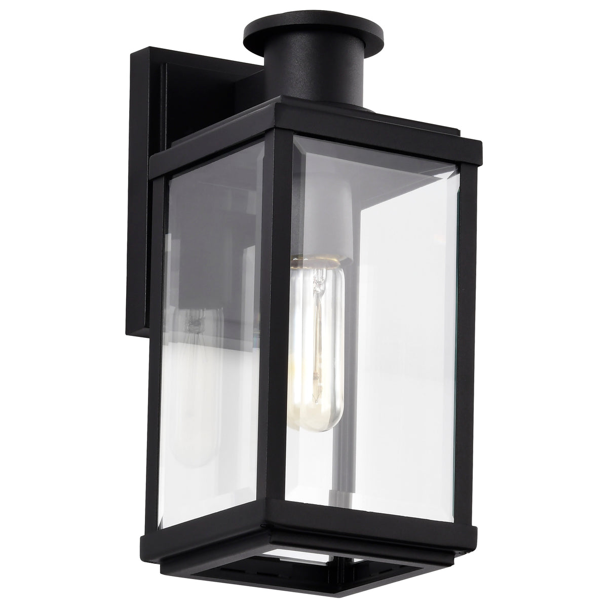 Nuvo 60-8510 Luca, Small Outdoor Lantern, Sand Black Finish