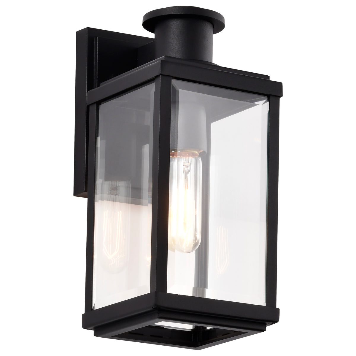 Nuvo 60-8510 Luca, Small Outdoor Lantern, Sand Black Finish