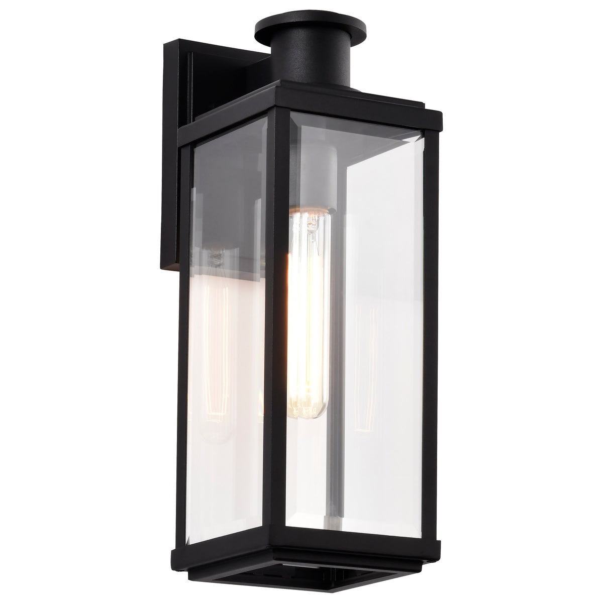 Nuvo 60-8511 Luca, Medium Outdoor Lantern, Sand Black Finish