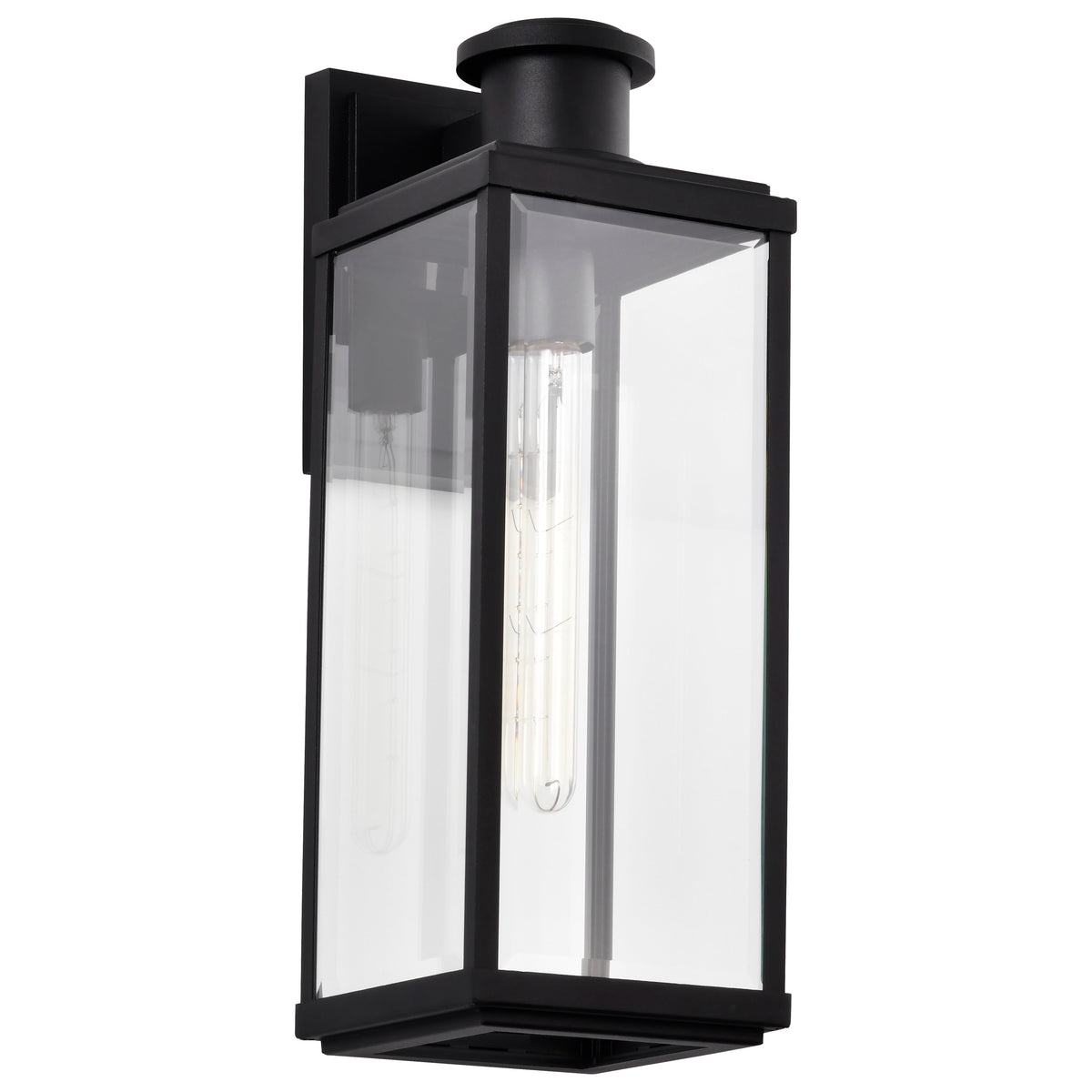 Nuvo 60-8512 Luca, Large Outdoor Lantern, Sand Black Finish