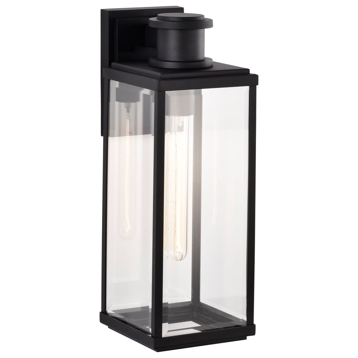 Nuvo 60-8512 Luca, Large Outdoor Lantern, Sand Black Finish