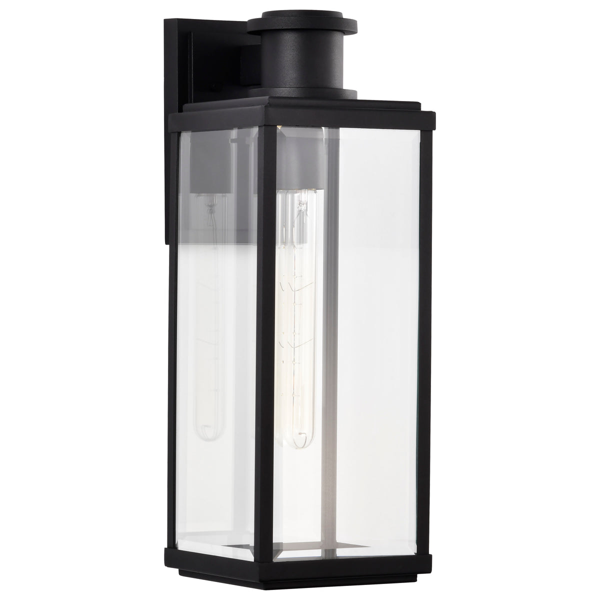 Nuvo 60-8512 Luca, Large Outdoor Lantern, Sand Black Finish