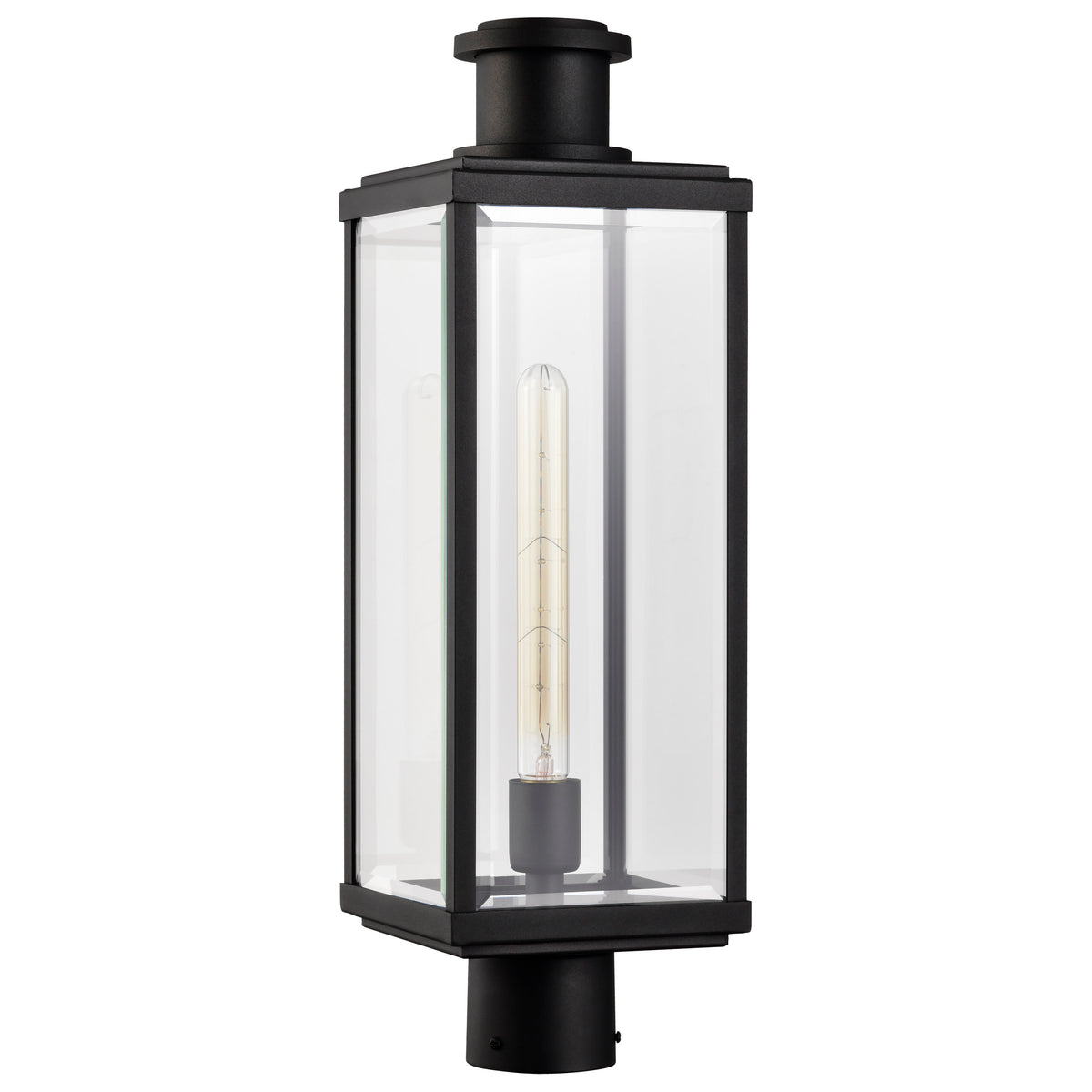 Nuvo 60-8513 Luca, Outdoor Post Lantern, Sand Black Finish