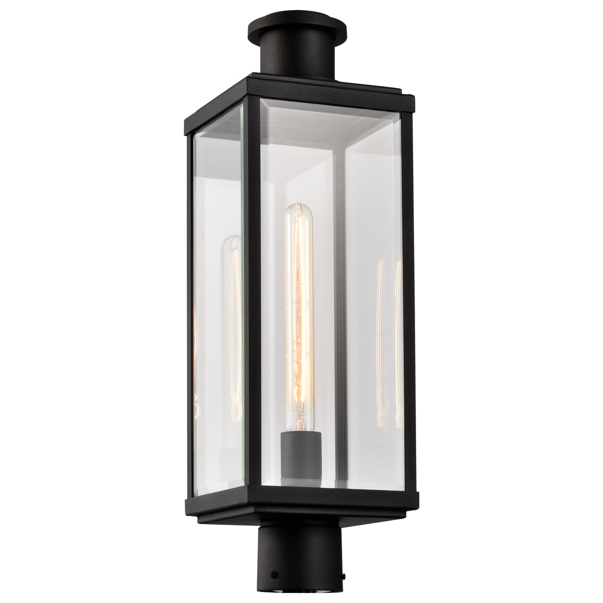Nuvo 60-8513 Luca, Outdoor Post Lantern, Sand Black Finish