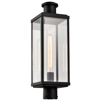 Nuvo 60-8513 Luca, Outdoor Post Lantern, Sand Black Finish