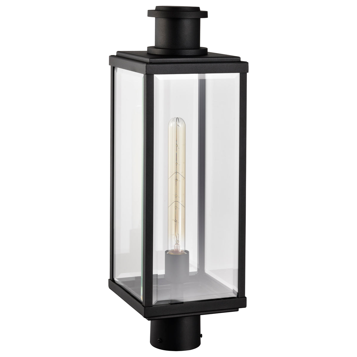 Nuvo 60-8513 Luca, Outdoor Post Lantern, Sand Black Finish