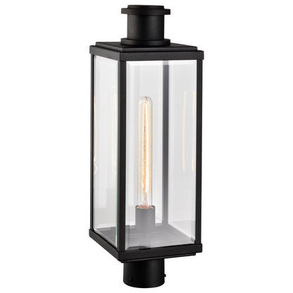 Nuvo 60-8513 Luca, Outdoor Post Lantern, Sand Black Finish