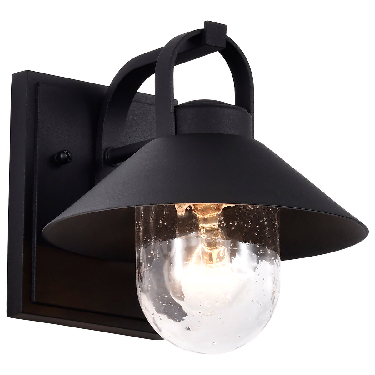 Nuvo 60-8540 Ridge, Small Outdoor Lantern, Black Finish