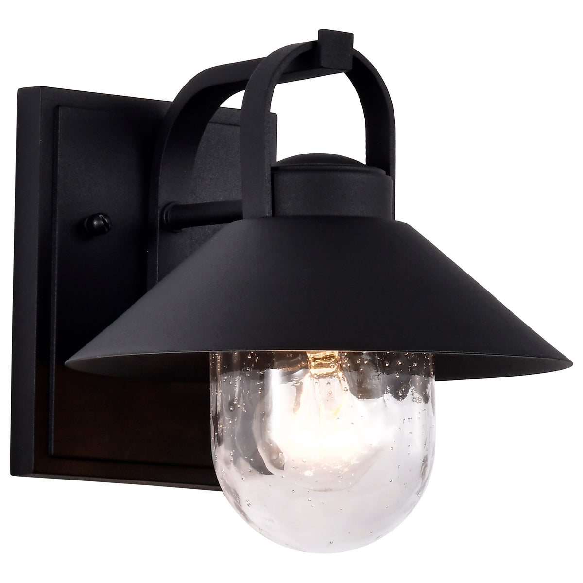 Nuvo 60-8540 Ridge, Small Outdoor Lantern, Black Finish