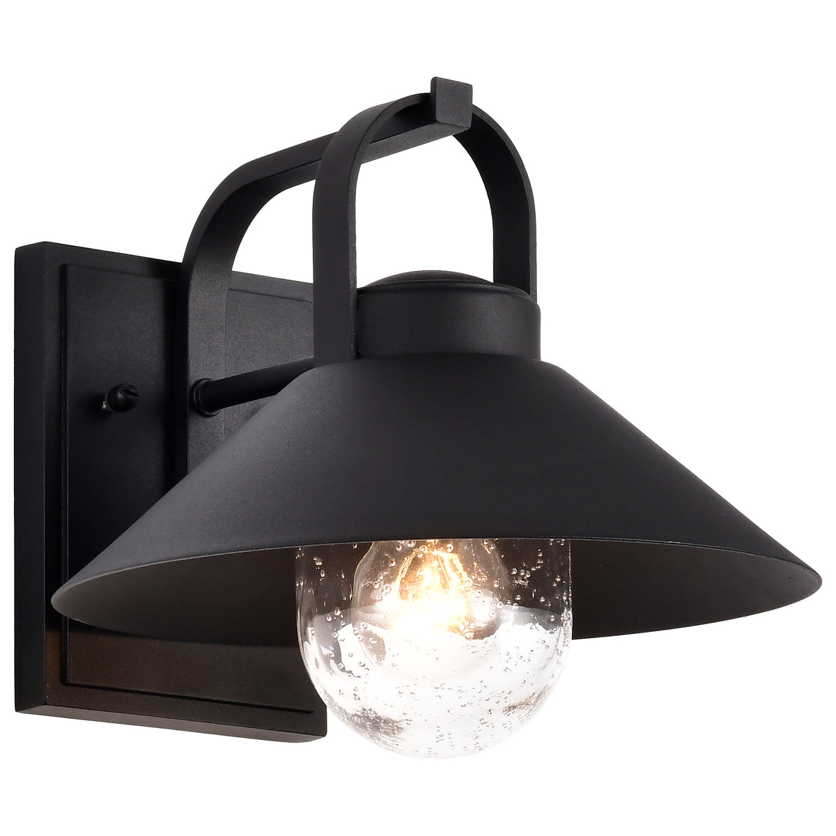 Nuvo 60-8541 Ridge, Medium Outdoor Lantern, Black Finish