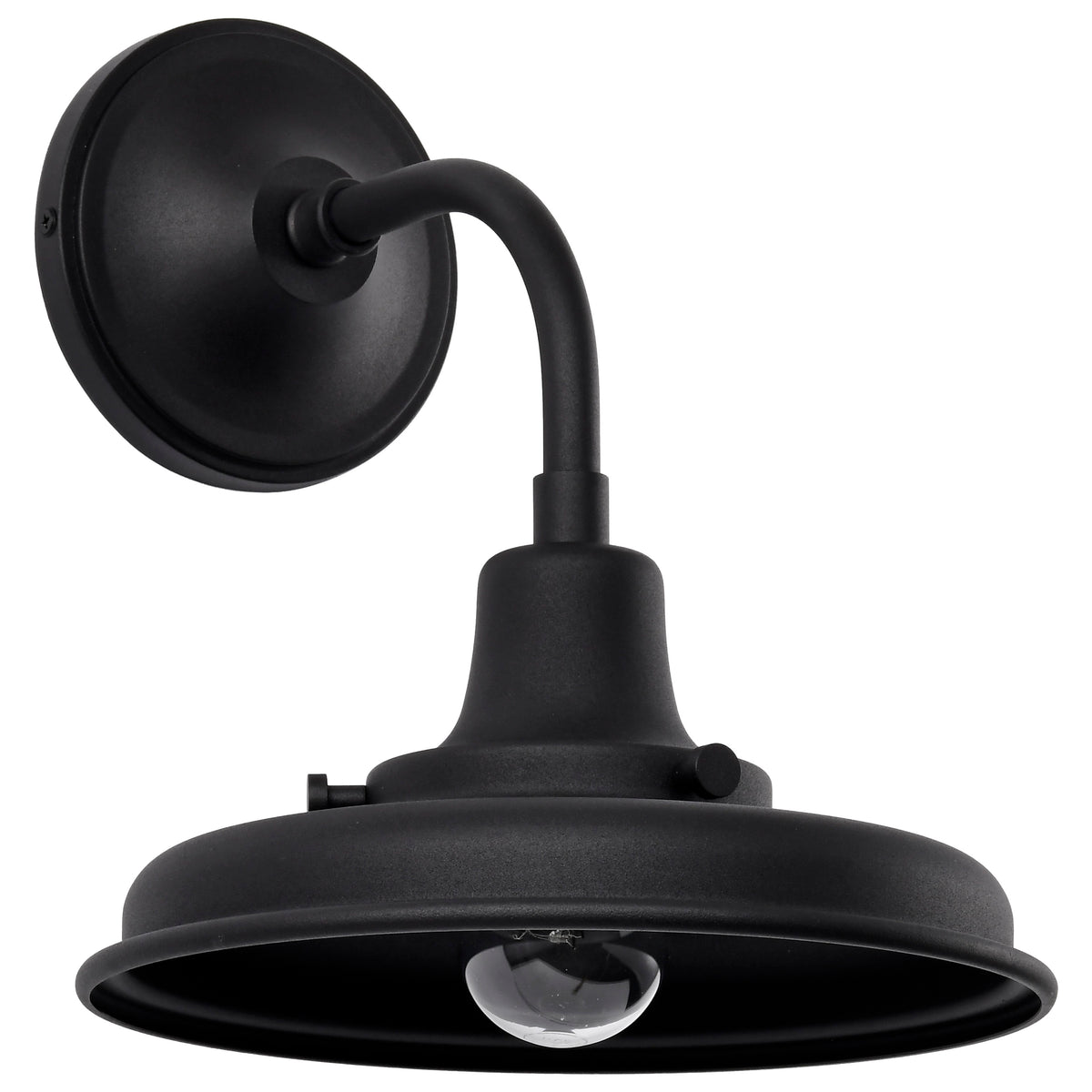 Nuvo 60-8550 Morris, Small Outdoor Lantern, Black Finish