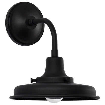 Nuvo 60-8550 Morris, Small Outdoor Lantern, Black Finish