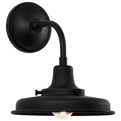 Nuvo 60-8550 Morris, Small Outdoor Lantern, Black Finish