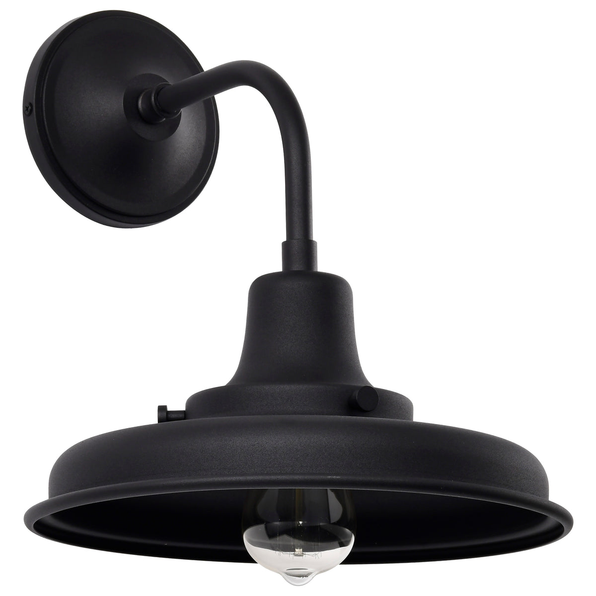 Nuvo 60-8551 Morris, Medium Outdoor Lantern, Black Finish