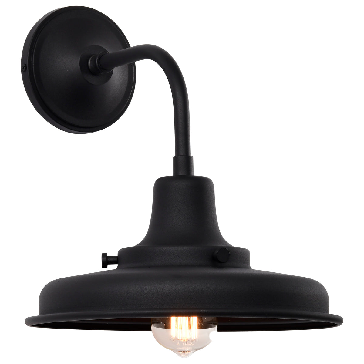 Nuvo 60-8551 Morris, Medium Outdoor Lantern, Black Finish