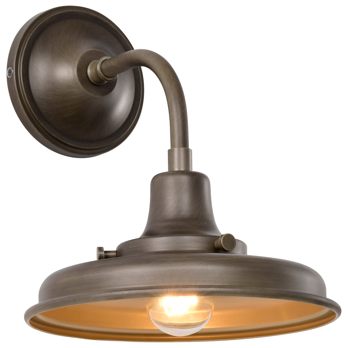 Nuvo 60-8570 Morris, Small Outdoor Lantern, Burnished Bronze Finish