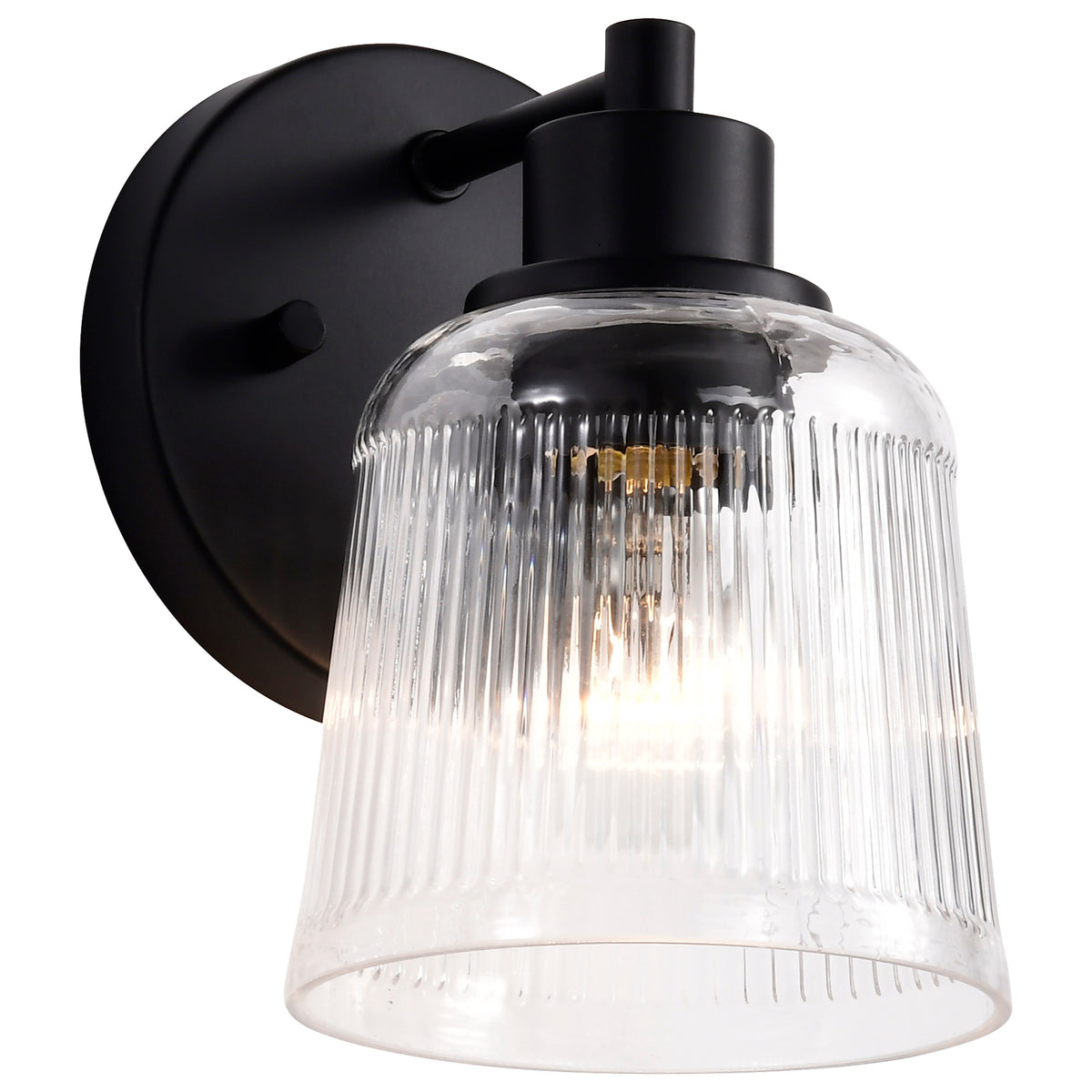 Nuvo 60-8601 Grayson, 1 Light Vanity, Matte Black Finish