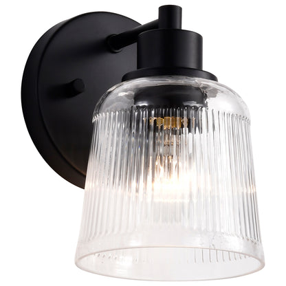 Nuvo 60-8601 Grayson, 1 Light Vanity, Matte Black Finish