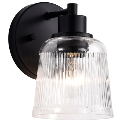 Nuvo 60-8601 Grayson, 1 Light Vanity, Matte Black Finish