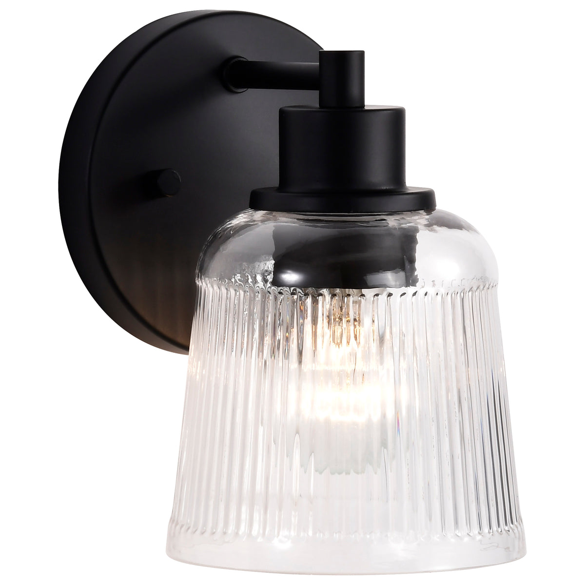 Nuvo 60-8601 Grayson, 1 Light Vanity, Matte Black Finish
