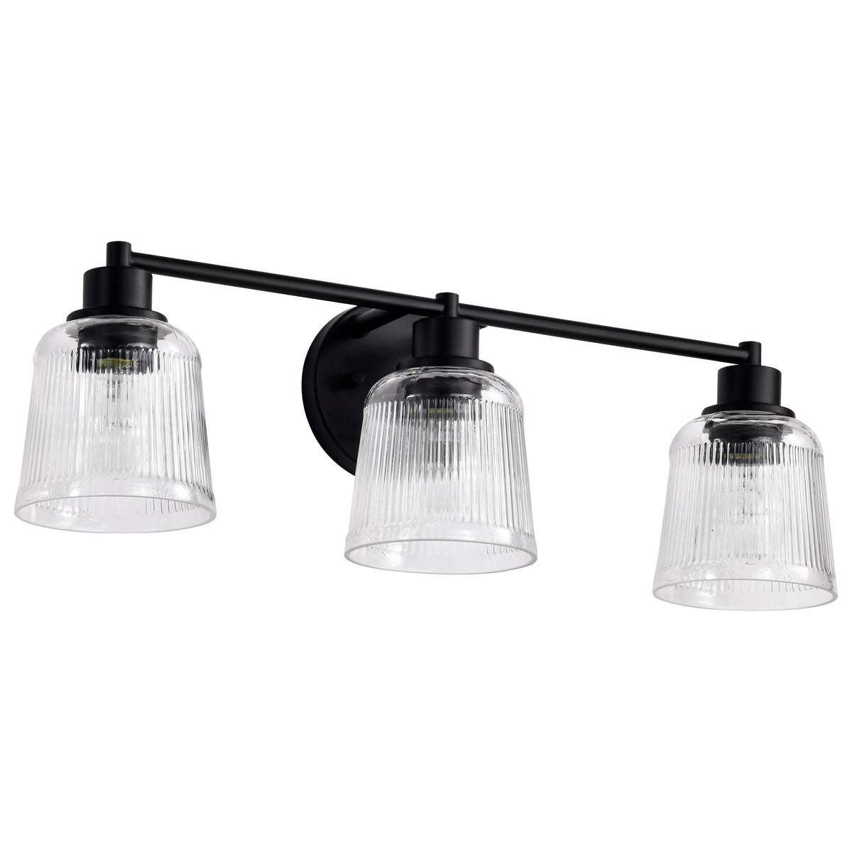 Nuvo 60-8603 Grayson, 3 Light Vanity, Matte Black Finish