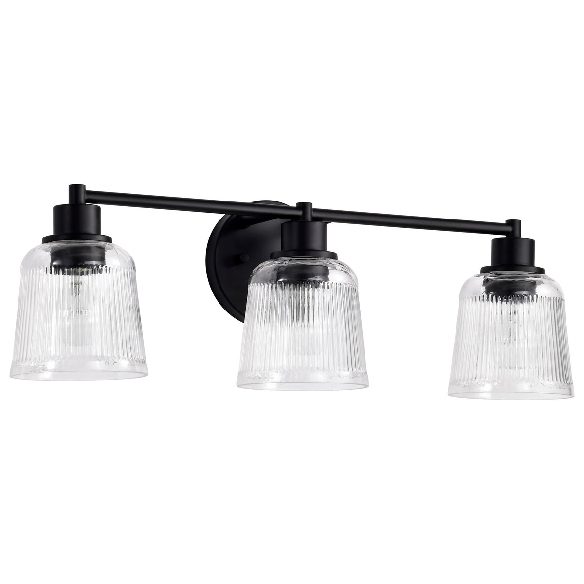 Nuvo 60-8603 Grayson, 3 Light Vanity, Matte Black Finish