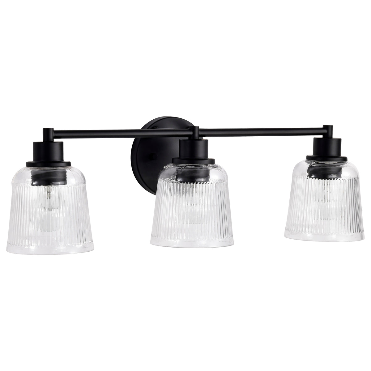Nuvo 60-8603 Grayson, 3 Light Vanity, Matte Black Finish