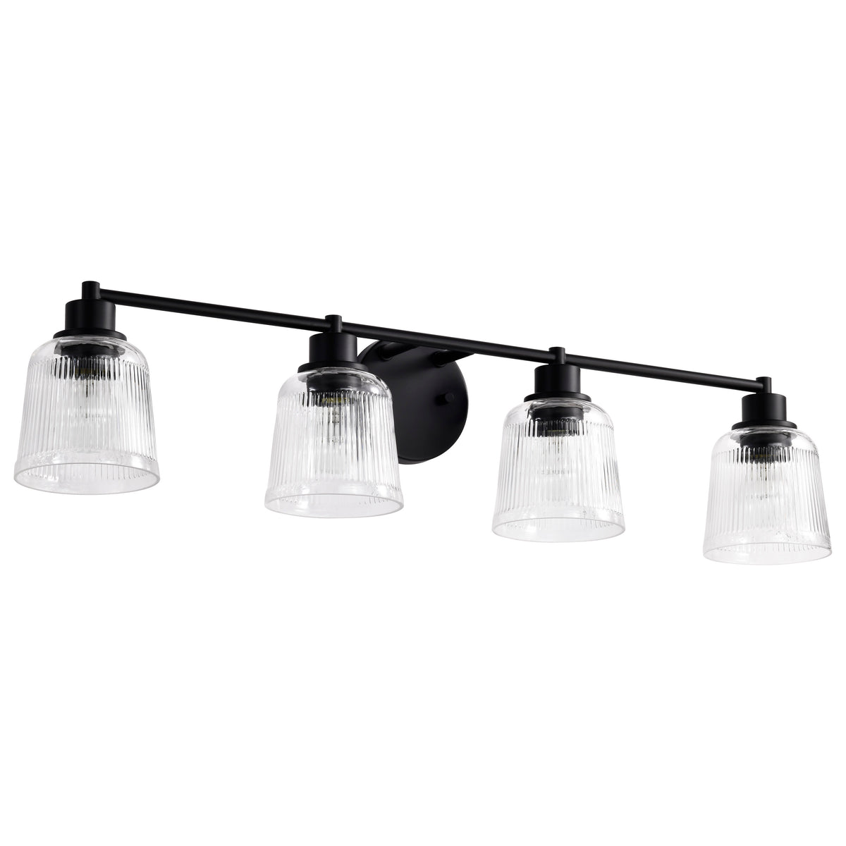 Nuvo 60-8604 Grayson, 4 Light Vanity, Matte Black Finish