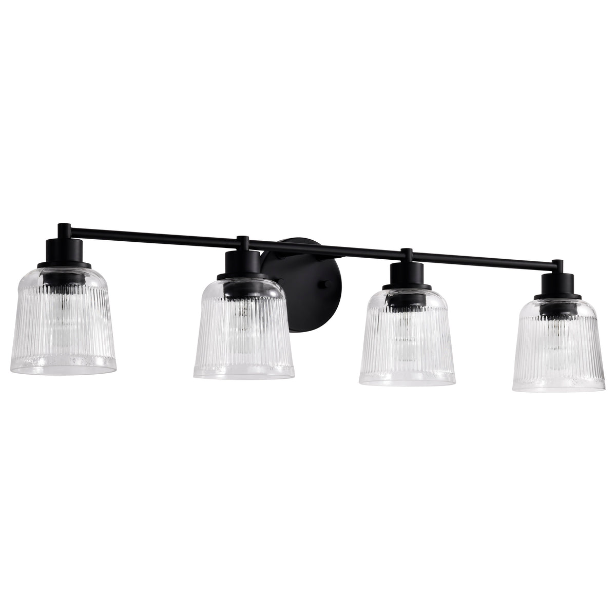 Nuvo 60-8604 Grayson, 4 Light Vanity, Matte Black Finish