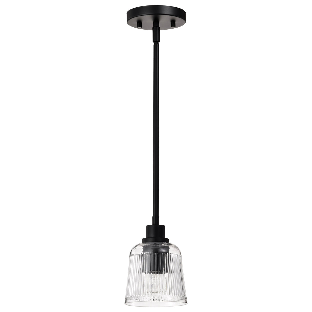 Nuvo 60-8605 Grayson, 1 Light Mini Pendant, Matte Black Finish