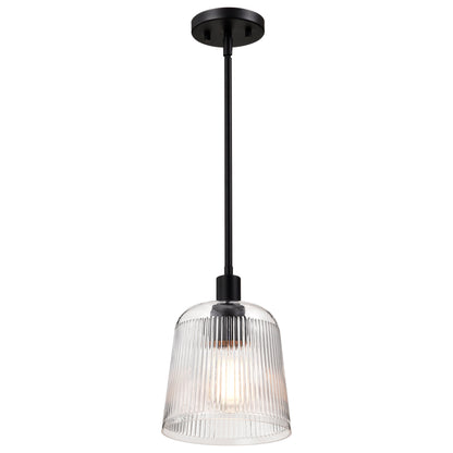 Nuvo 60-8606 Grayson, Small Pendant, Matte Black Finish