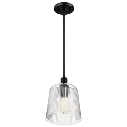Nuvo 60-8606 Grayson, Small Pendant, Matte Black Finish