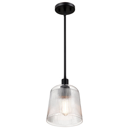 Nuvo 60-8606 Grayson, Small Pendant, Matte Black Finish
