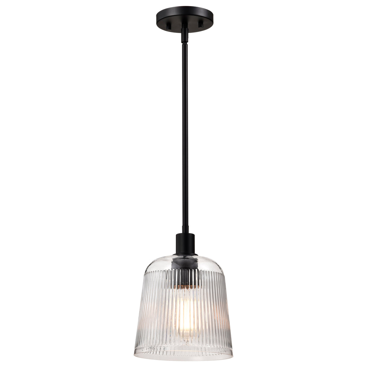 Nuvo 60-8606 Grayson, Small Pendant, Matte Black Finish