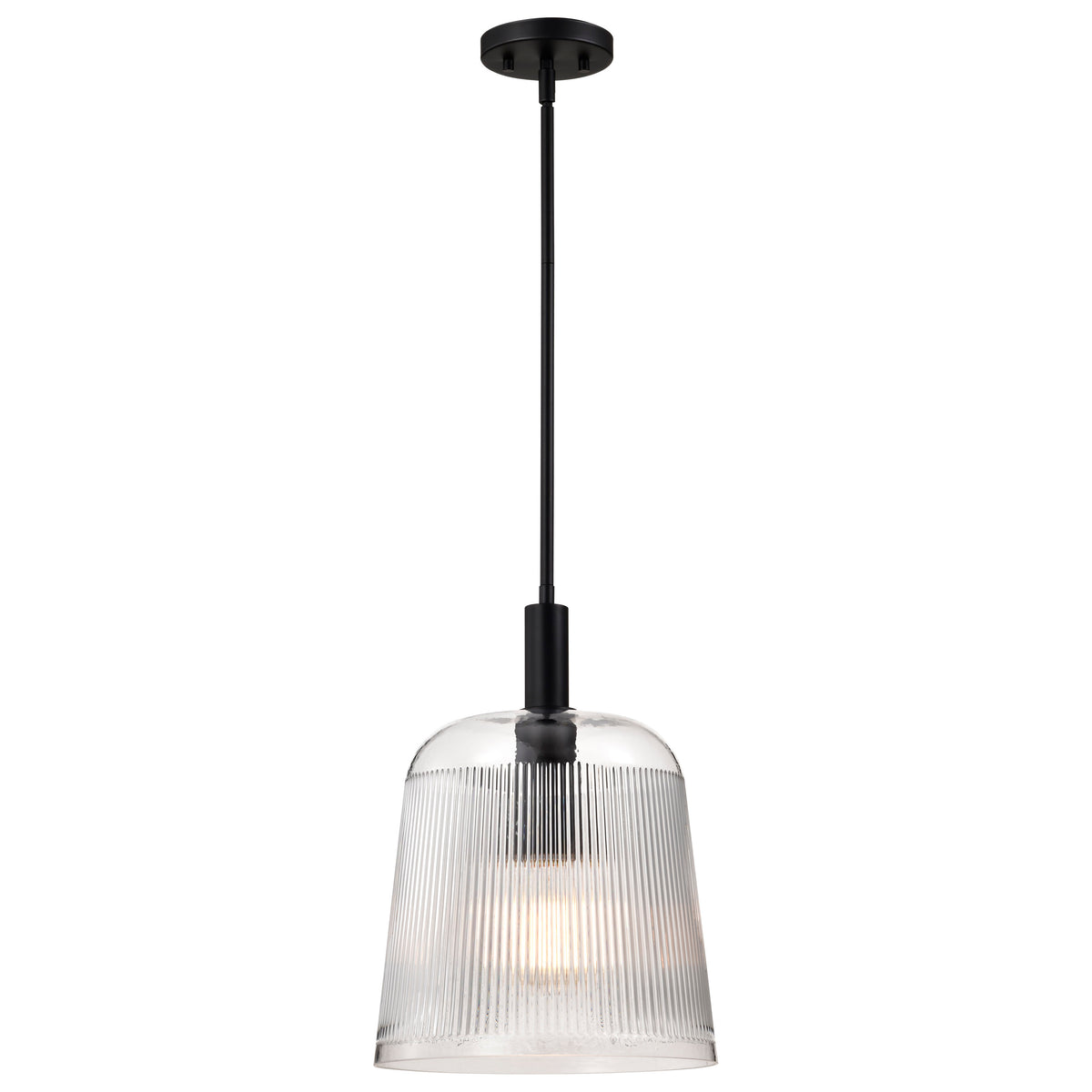 Nuvo 60-8607 Grayson, Large Pendant, Matte Black Finish
