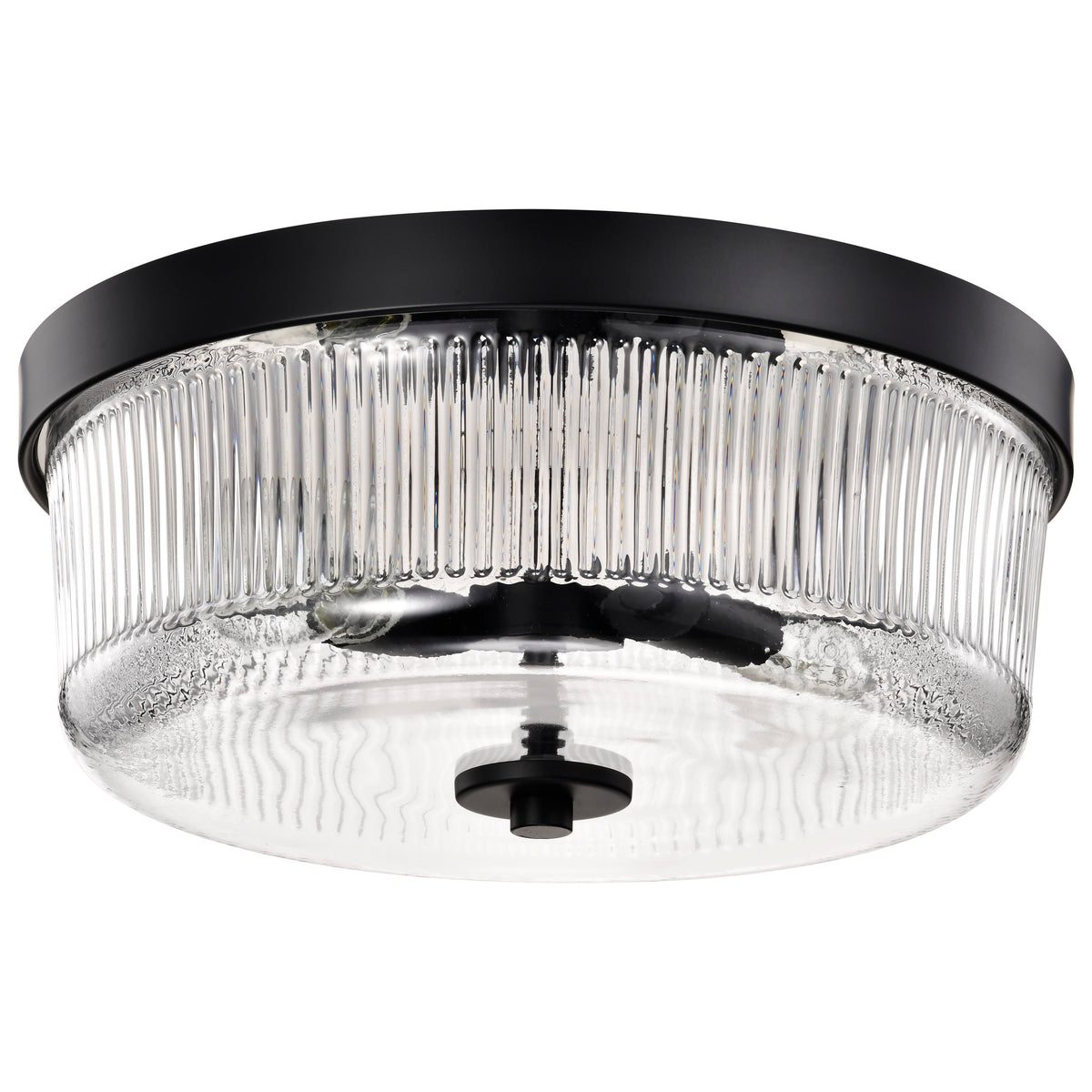 Nuvo 60-8608 Grayson, Small Flush Mount, Matte Black Finish