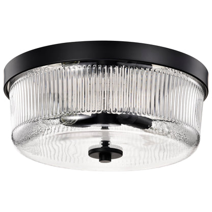 Nuvo 60-8608 Grayson, Small Flush Mount, Matte Black Finish