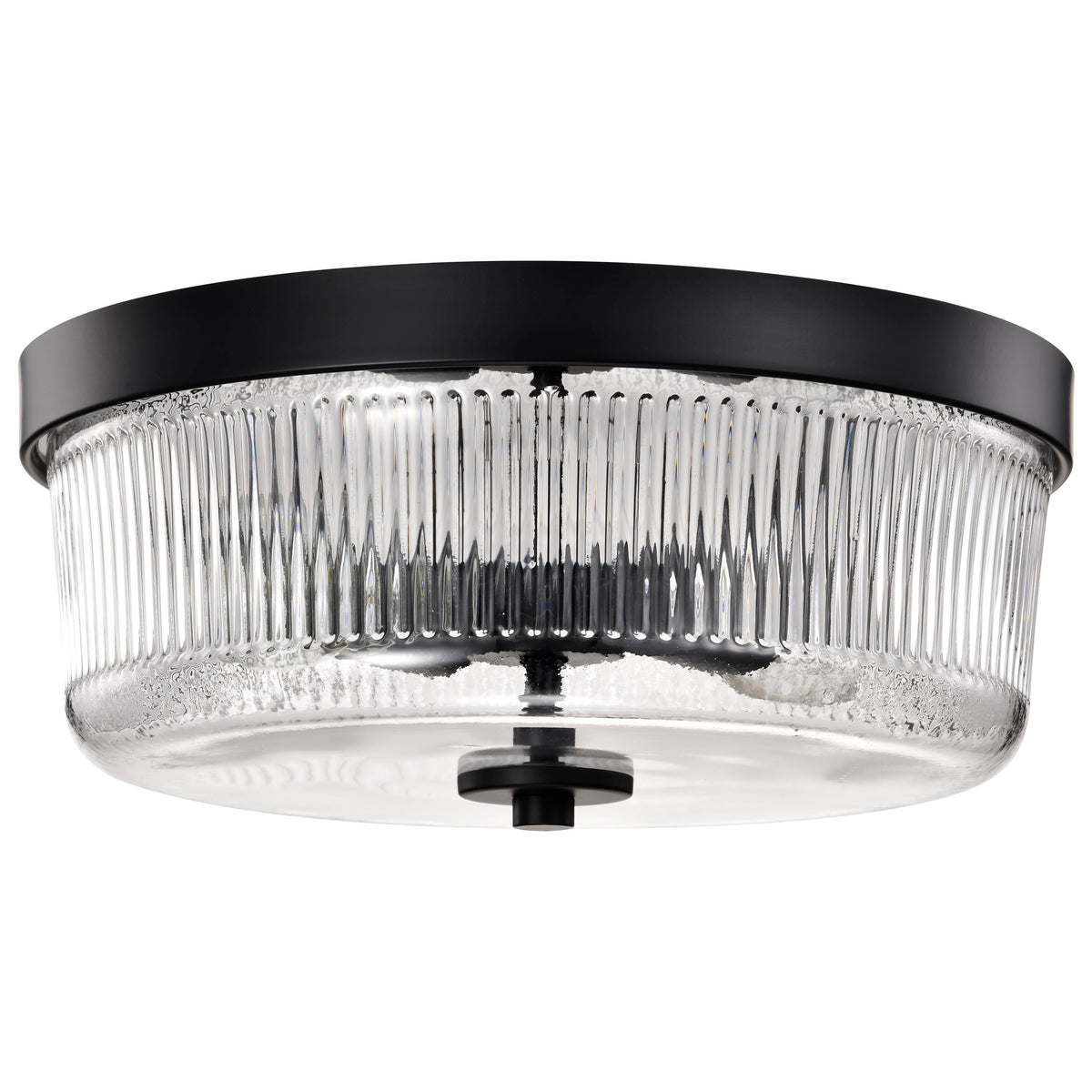 Nuvo 60-8608 Grayson, Small Flush Mount, Matte Black Finish