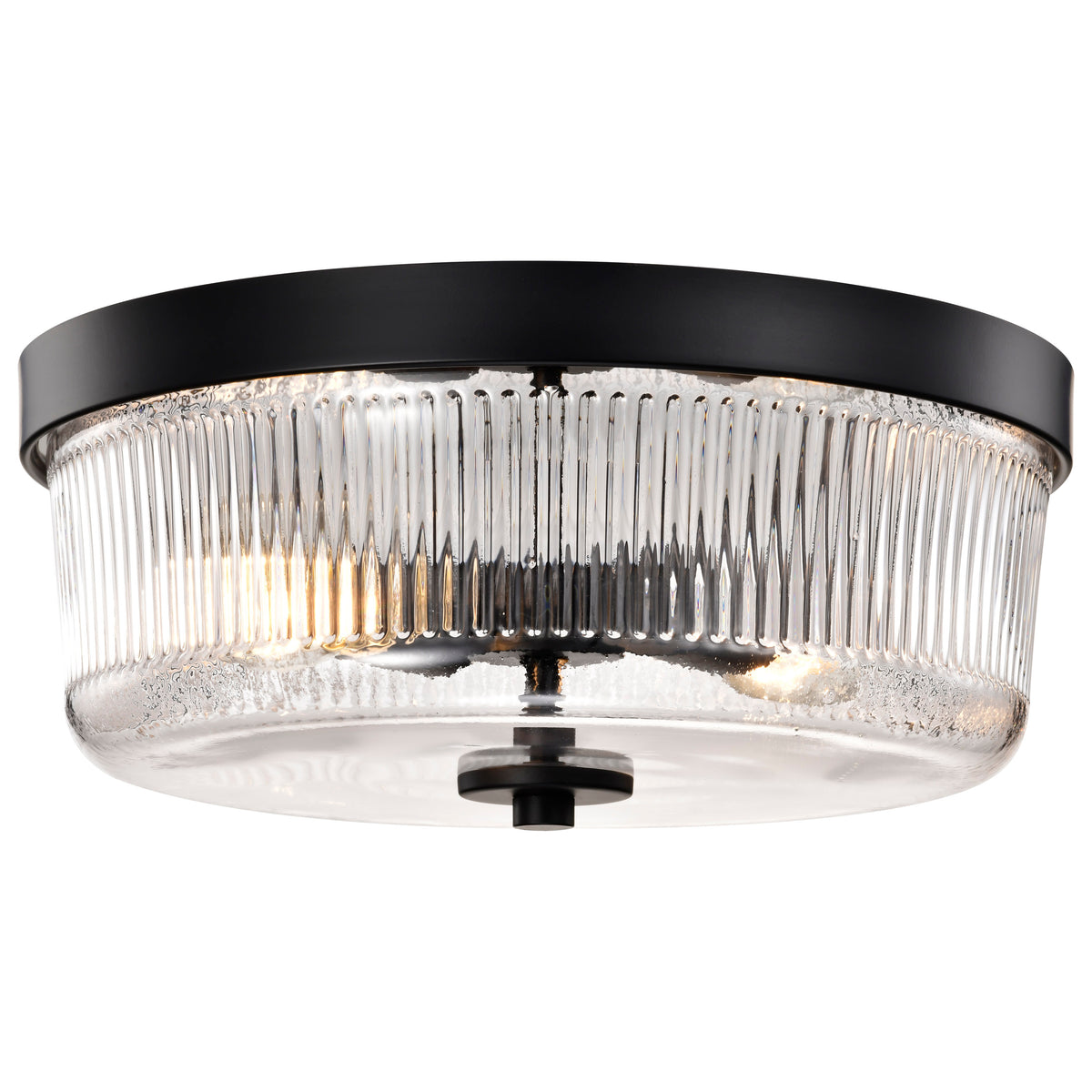 Nuvo 60-8608 Grayson, Small Flush Mount, Matte Black Finish