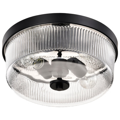 Nuvo 60-8608 Grayson, Small Flush Mount, Matte Black Finish