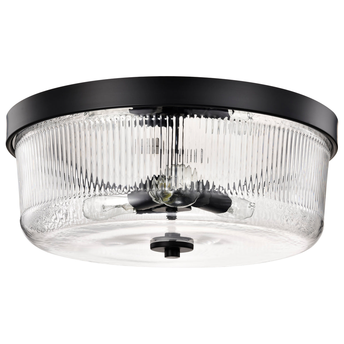 Nuvo 60-8609 Grayson, Large Flush Mount, Matte Black Finish