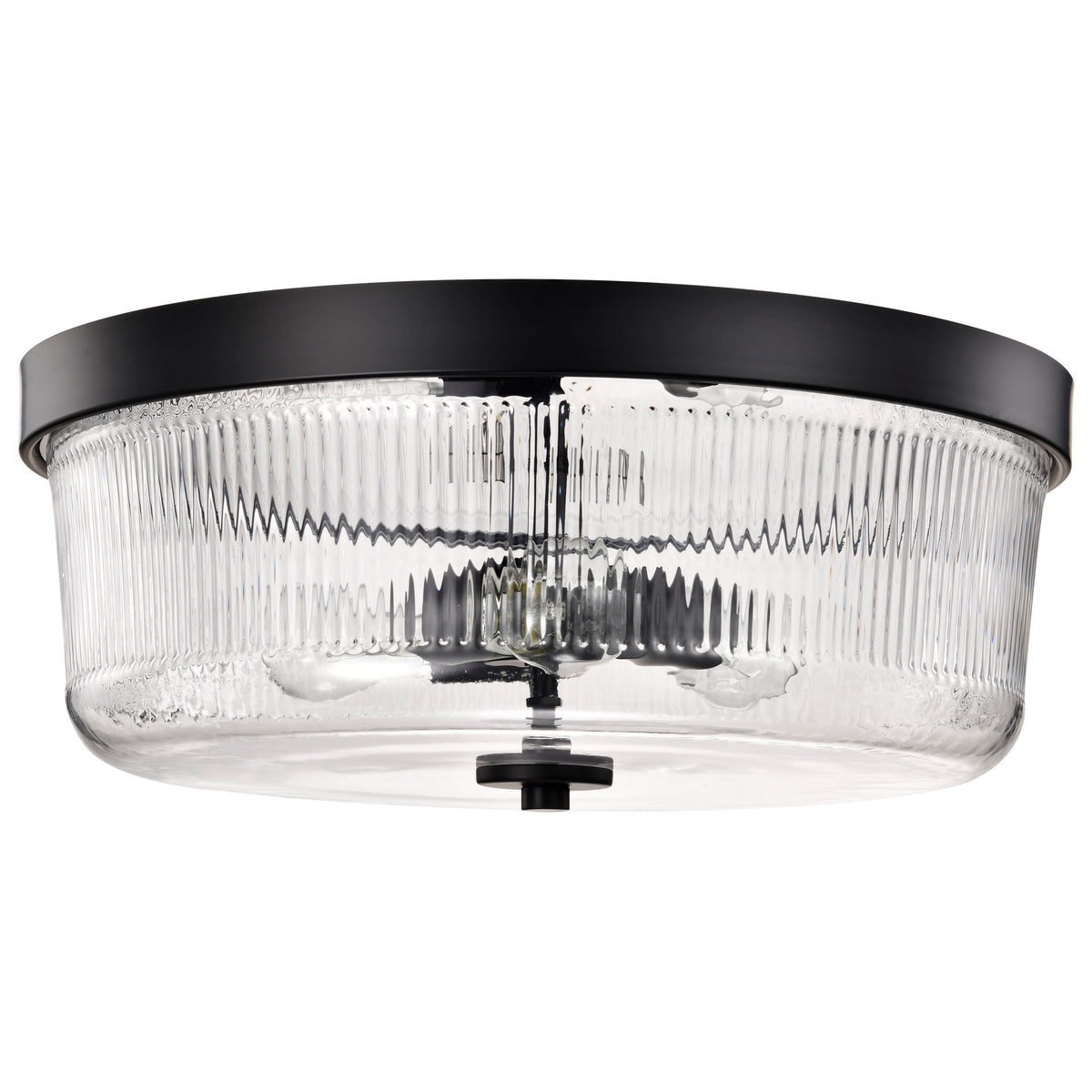 Nuvo 60-8609 Grayson, Large Flush Mount, Matte Black Finish