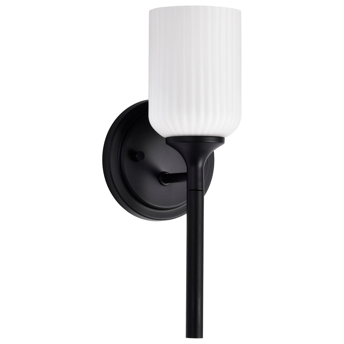 Nuvo 60-8641 Solara, 1 Light Wall Sconce, Matte Black Finish