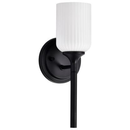 Nuvo 60-8641 Solara, 1 Light Wall Sconce, Matte Black Finish
