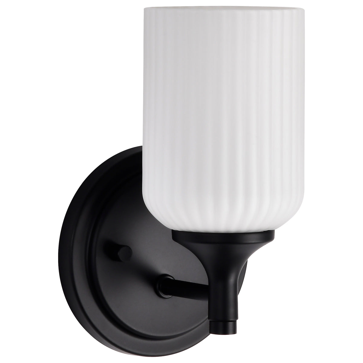 Nuvo 60-8641 Solara, 1 Light Wall Sconce, Matte Black Finish