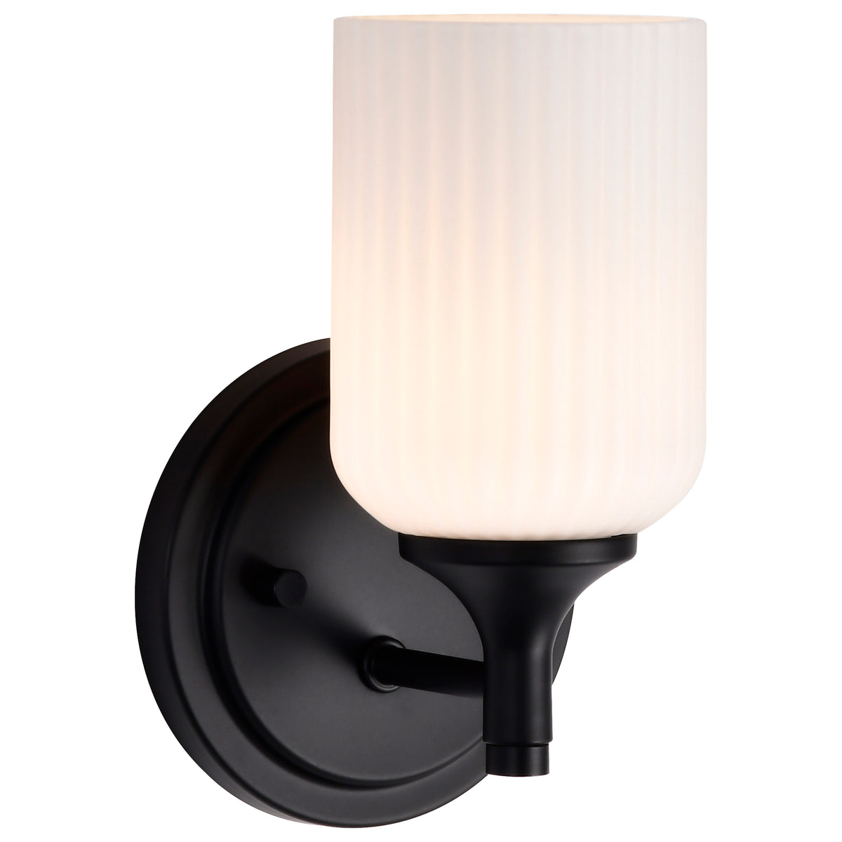 Nuvo 60-8641 Solara, 1 Light Wall Sconce, Matte Black Finish