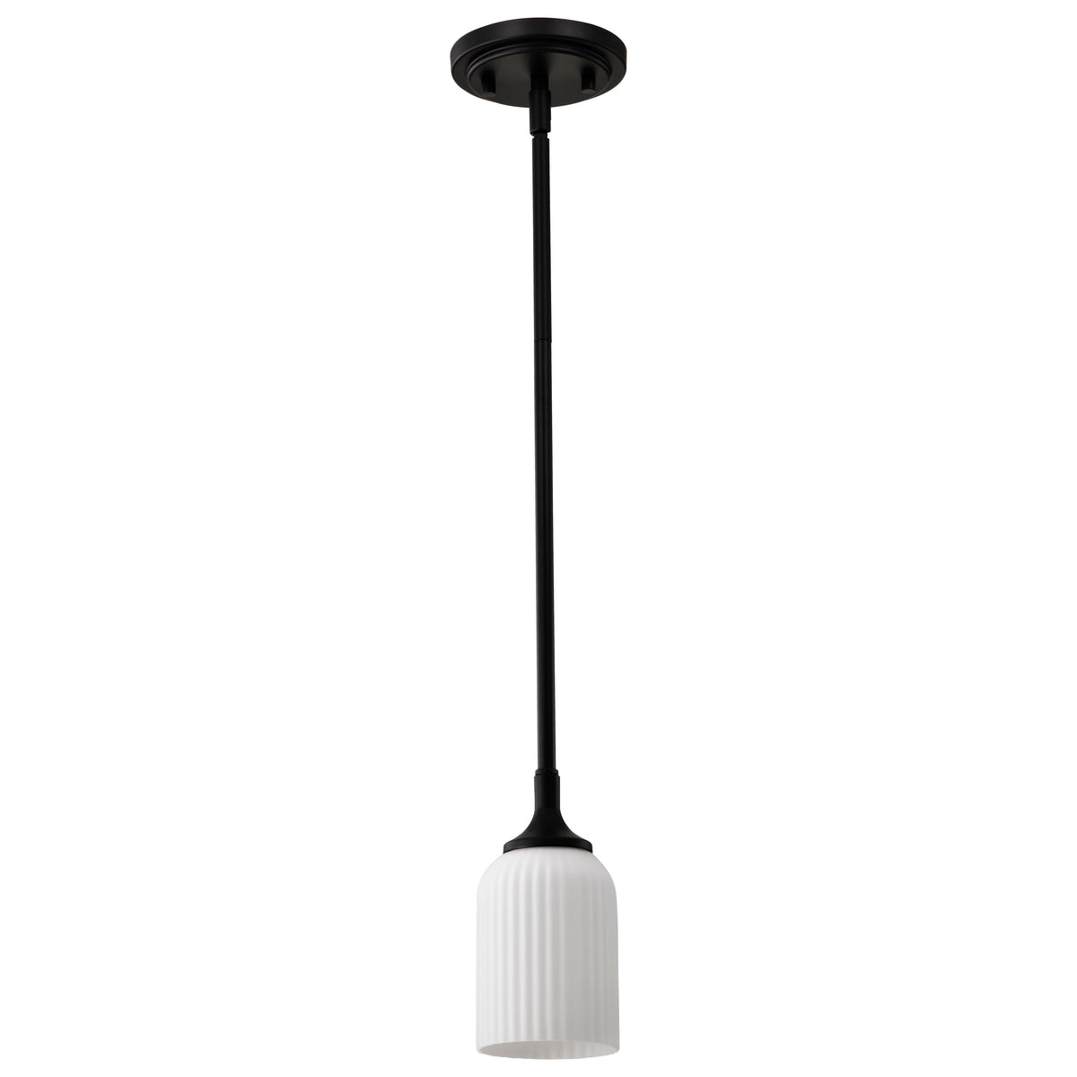 Nuvo 60-8645 Solara, Mini Pendant, Matte Black Finish