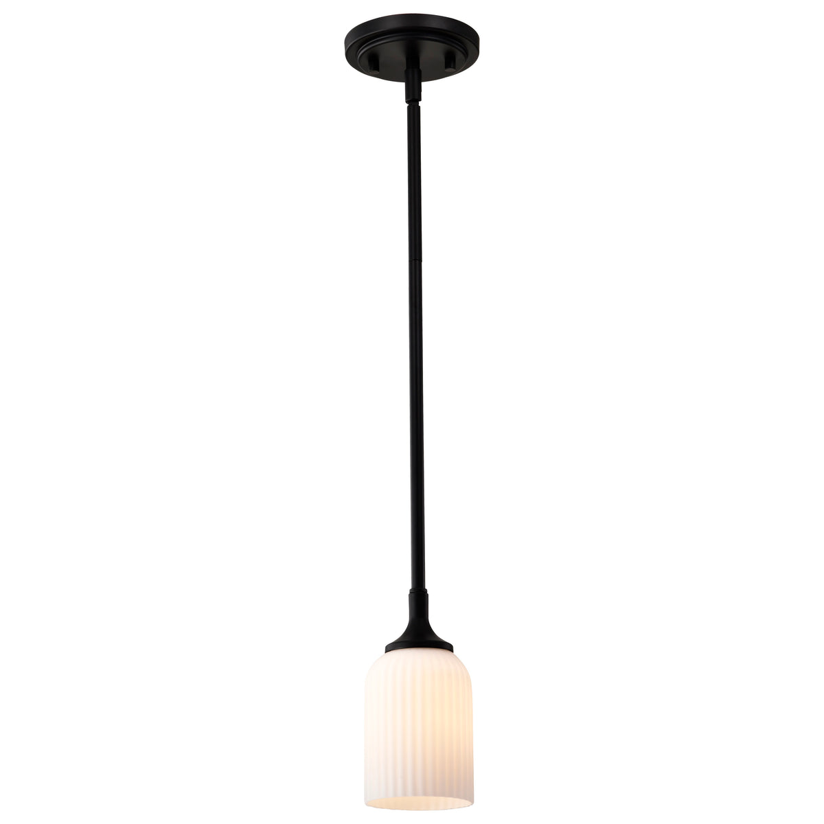 Nuvo 60-8645 Solara, Mini Pendant, Matte Black Finish