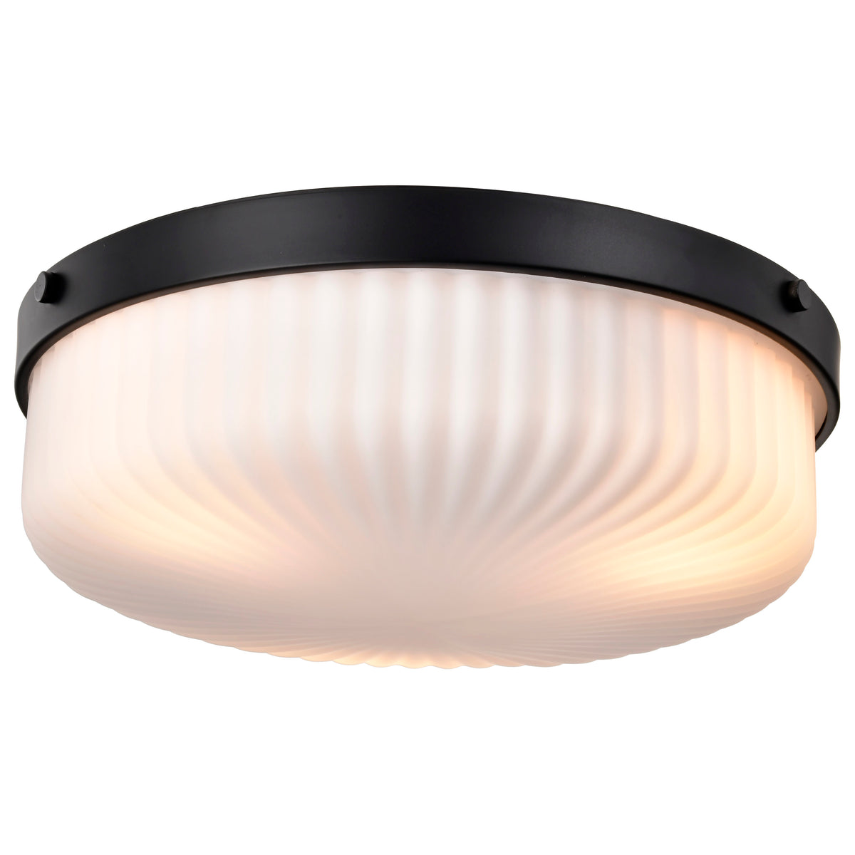 Nuvo 60-8648 Solara, Flush Mount, Matte Black Finish